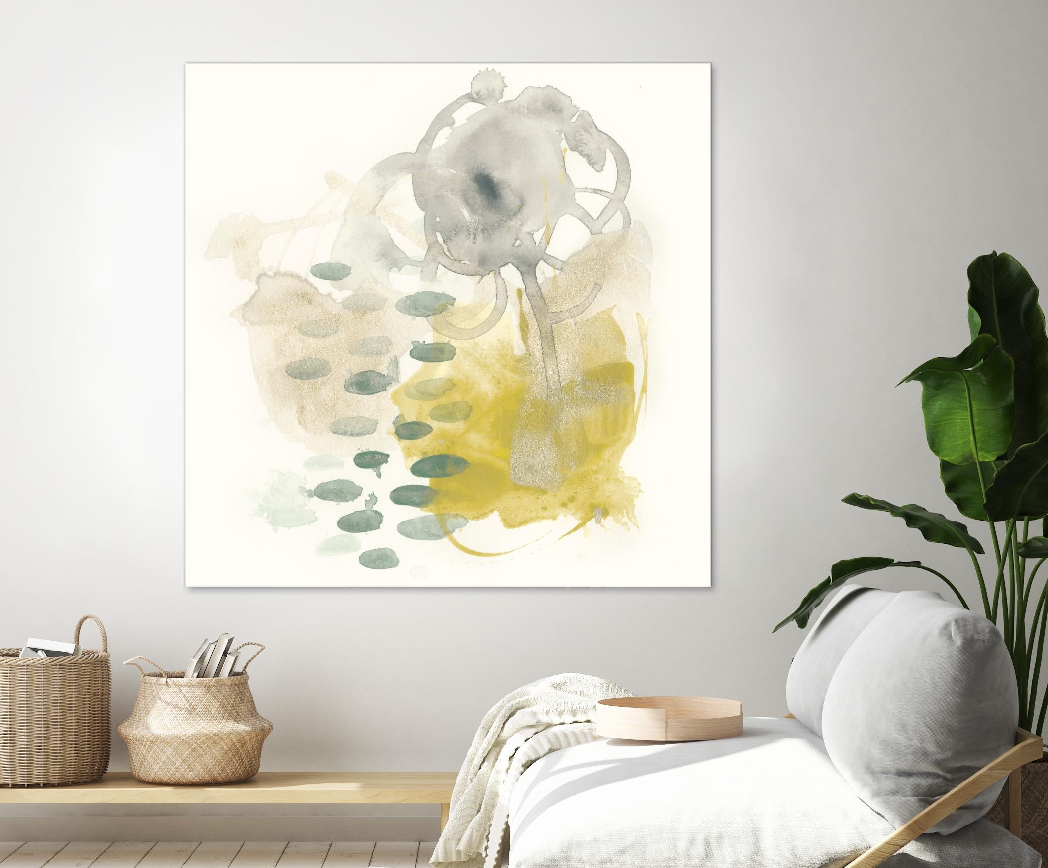 Apex Formula III by June Erica Vess on GIANT ART - yellow abstract