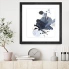 Blue & Black Splash I by Irena Orlov on GIANT ART - blue abstract