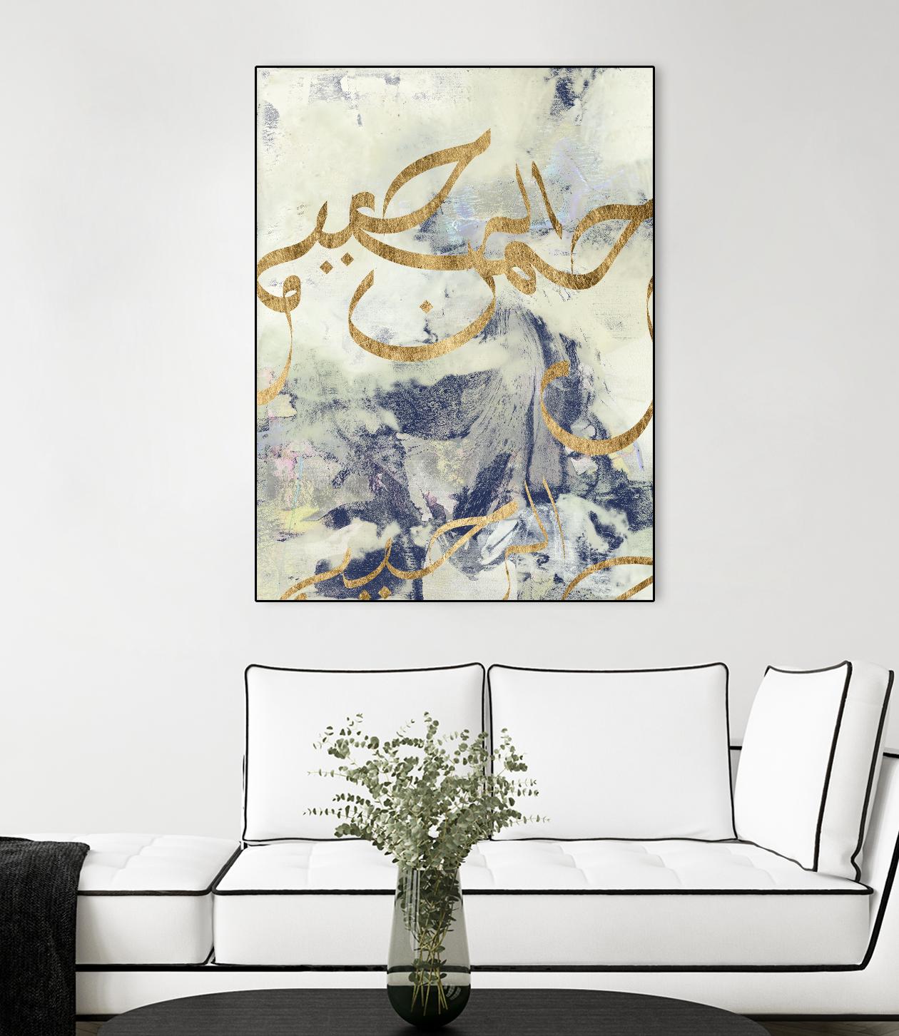 Arabic Encaustic I by Jennifer Goldberger on GIANT ART - abstract