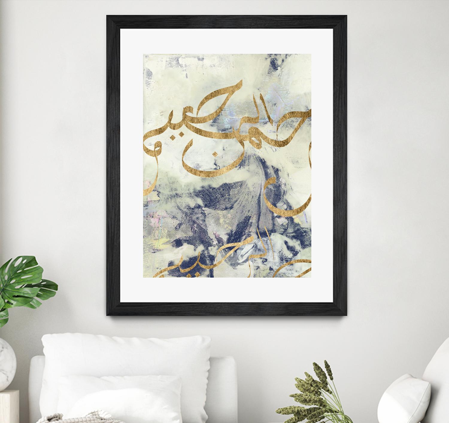 Arabic Encaustic I by Jennifer Goldberger on GIANT ART - abstract