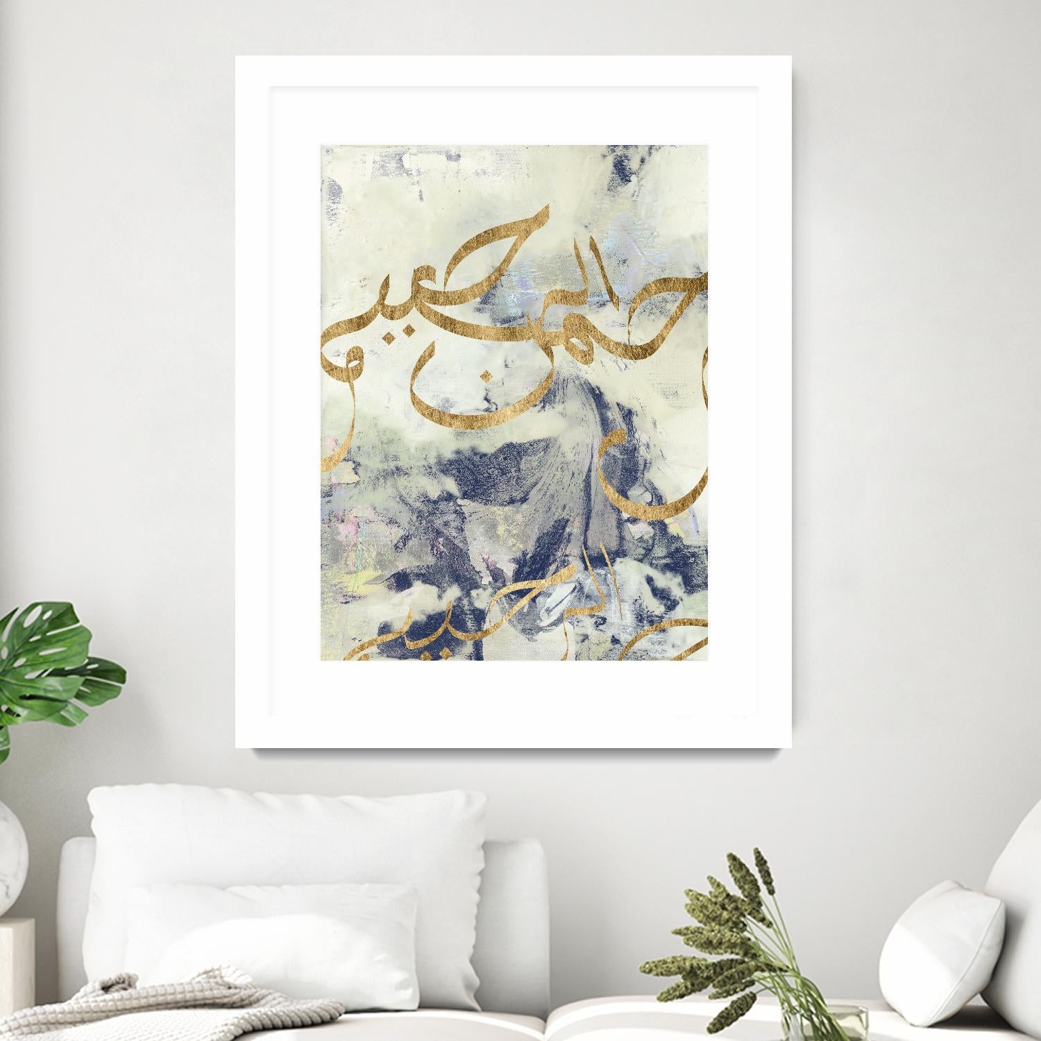 Arabic Encaustic I by Jennifer Goldberger on GIANT ART - abstract