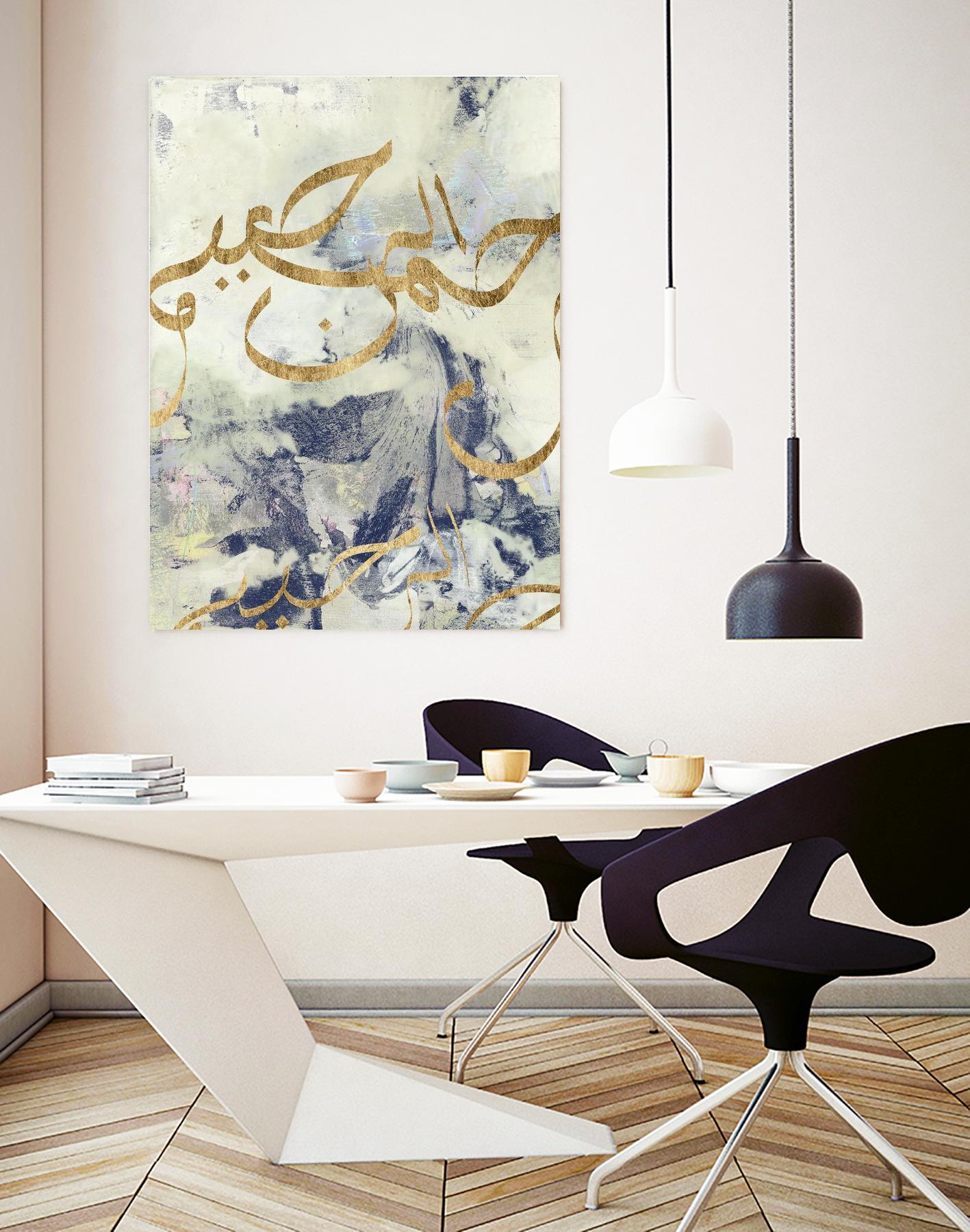 Arabic Encaustic I by Jennifer Goldberger on GIANT ART - abstract