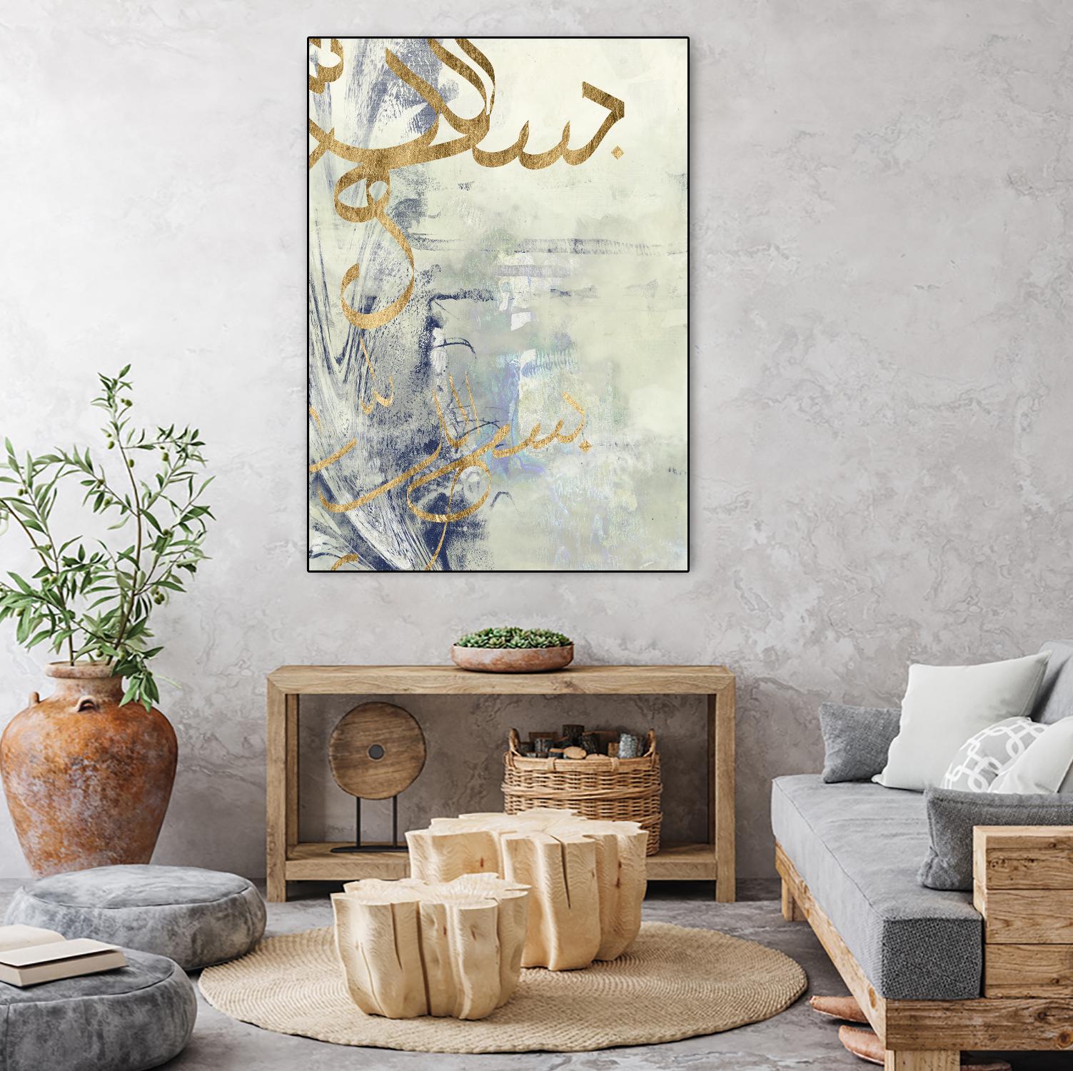 Arabic Encaustic III by Jennifer Goldberger on GIANT ART - abstract