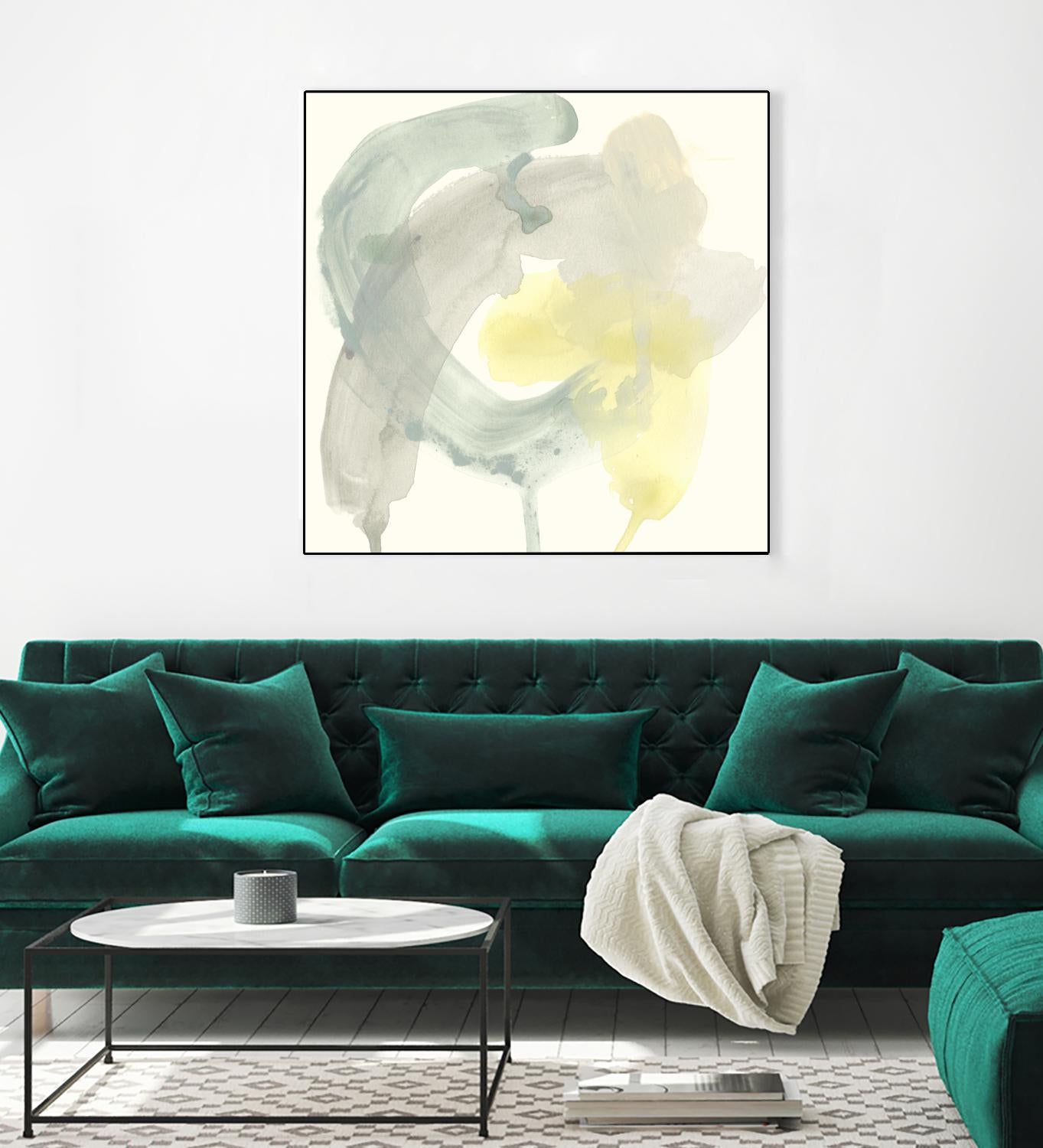 Lunar Sunrise II by June Erica Vess on GIANT ART - yellow abstract