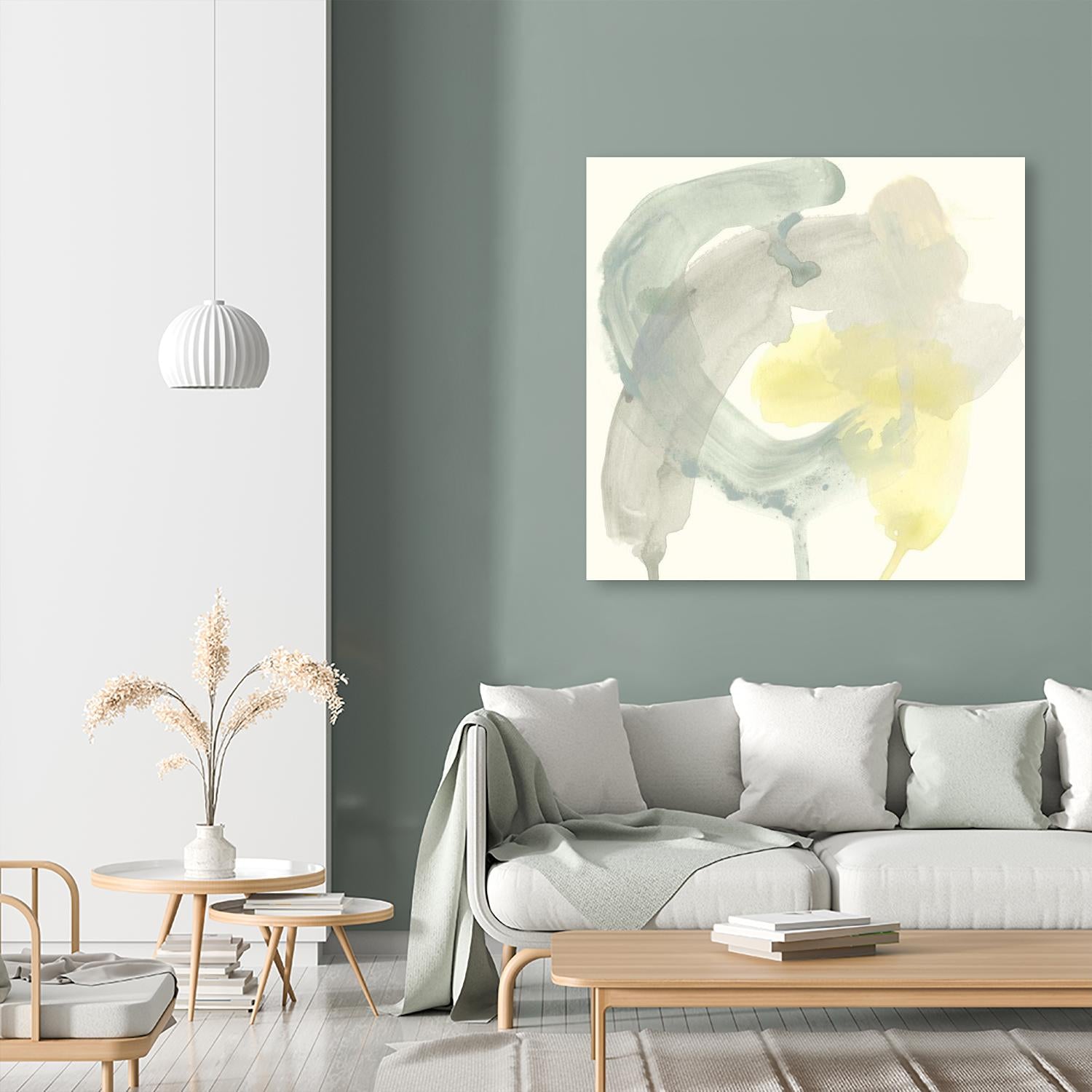 Lunar Sunrise II by June Erica Vess on GIANT ART - yellow abstract