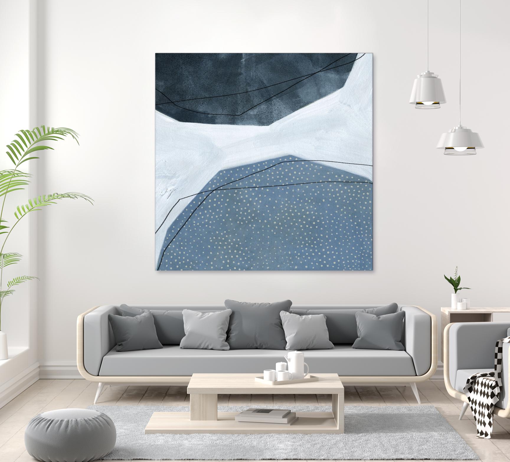 Adjacent Abstraction I by Emma Scarvey on GIANT ART - blue abstract