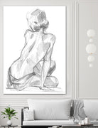 Sitting Pose II by Jennifer Paxton Parker on GIANT ART - linear linear