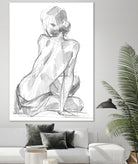 Sitting Pose II by Jennifer Paxton Parker on GIANT ART - linear linear