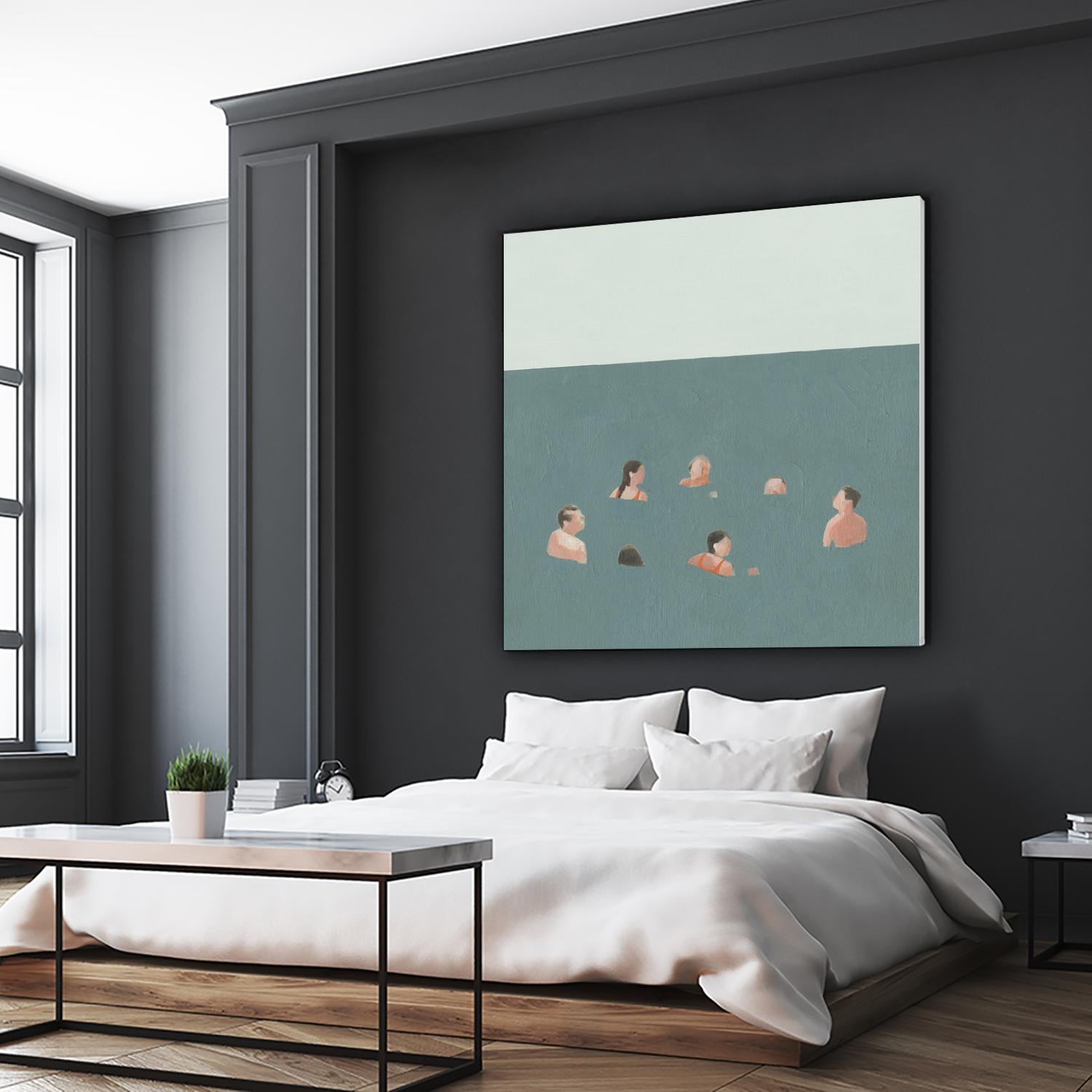 The Swimmers I by Emma Scarvey on GIANT ART - green tropical