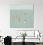 The Swimmers II by Emma Scarvey on GIANT ART - green tropical