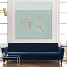 The Swimmers II by Emma Scarvey on GIANT ART - green tropical