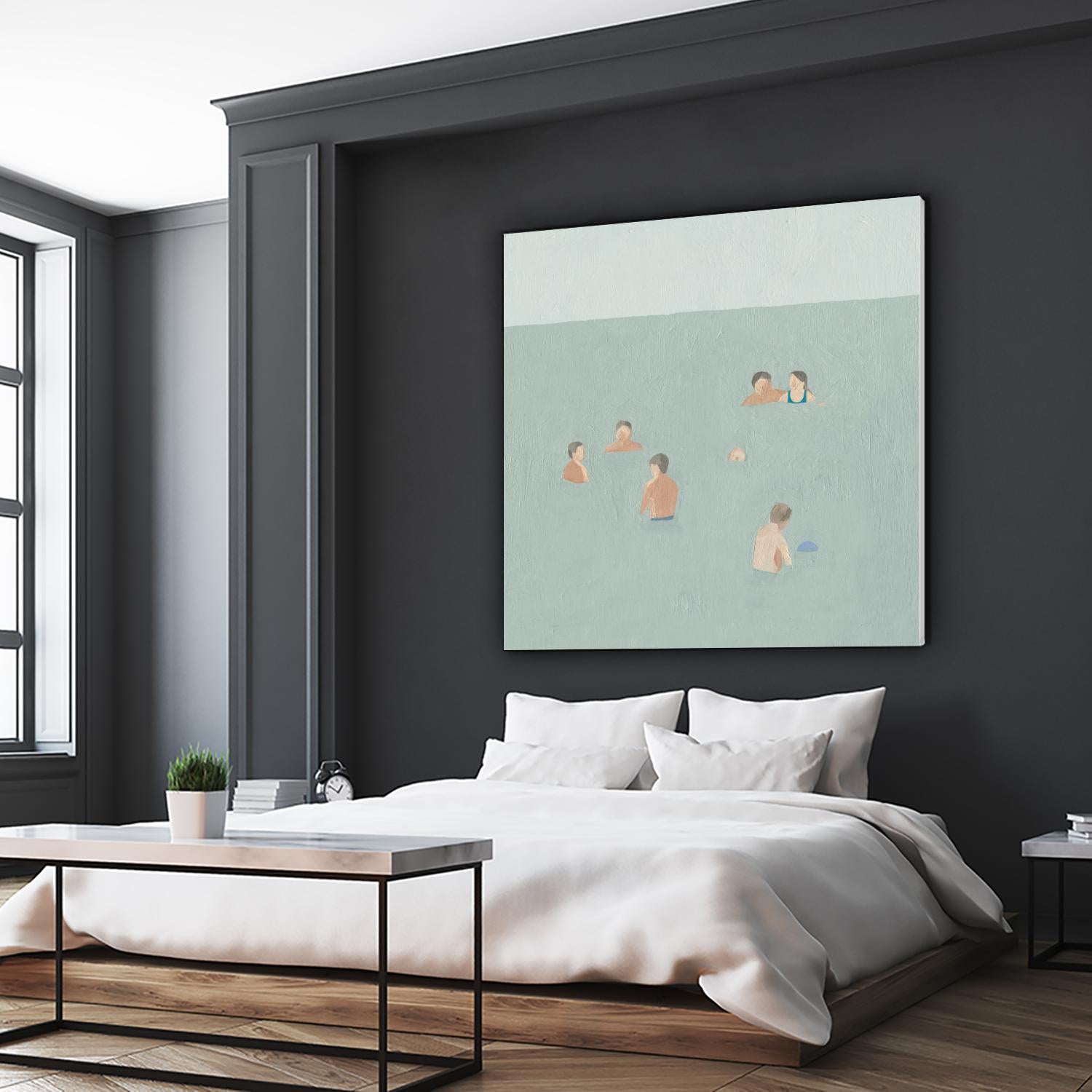 The Swimmers II by Emma Scarvey on GIANT ART - green tropical
