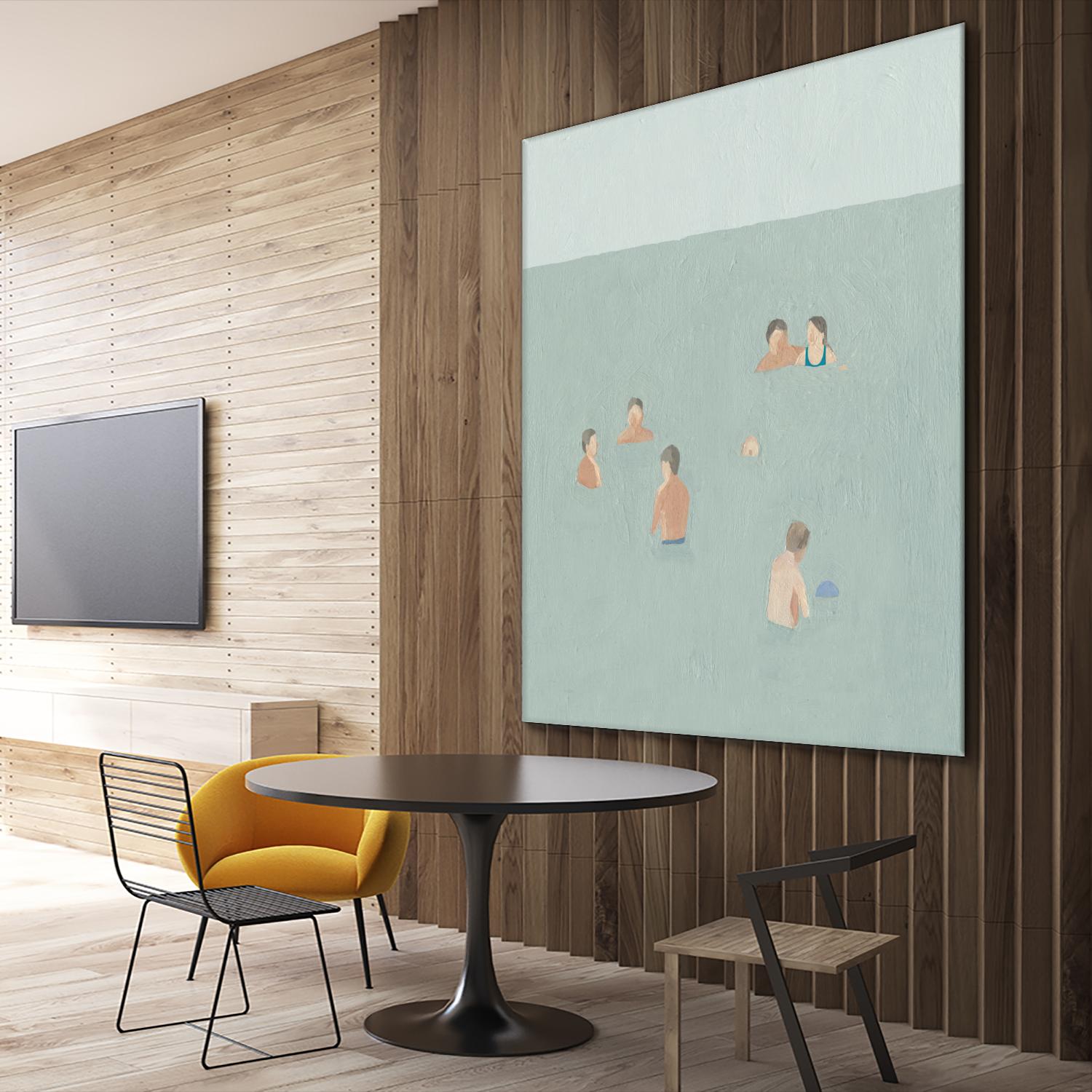 The Swimmers II by Emma Scarvey on GIANT ART - green tropical