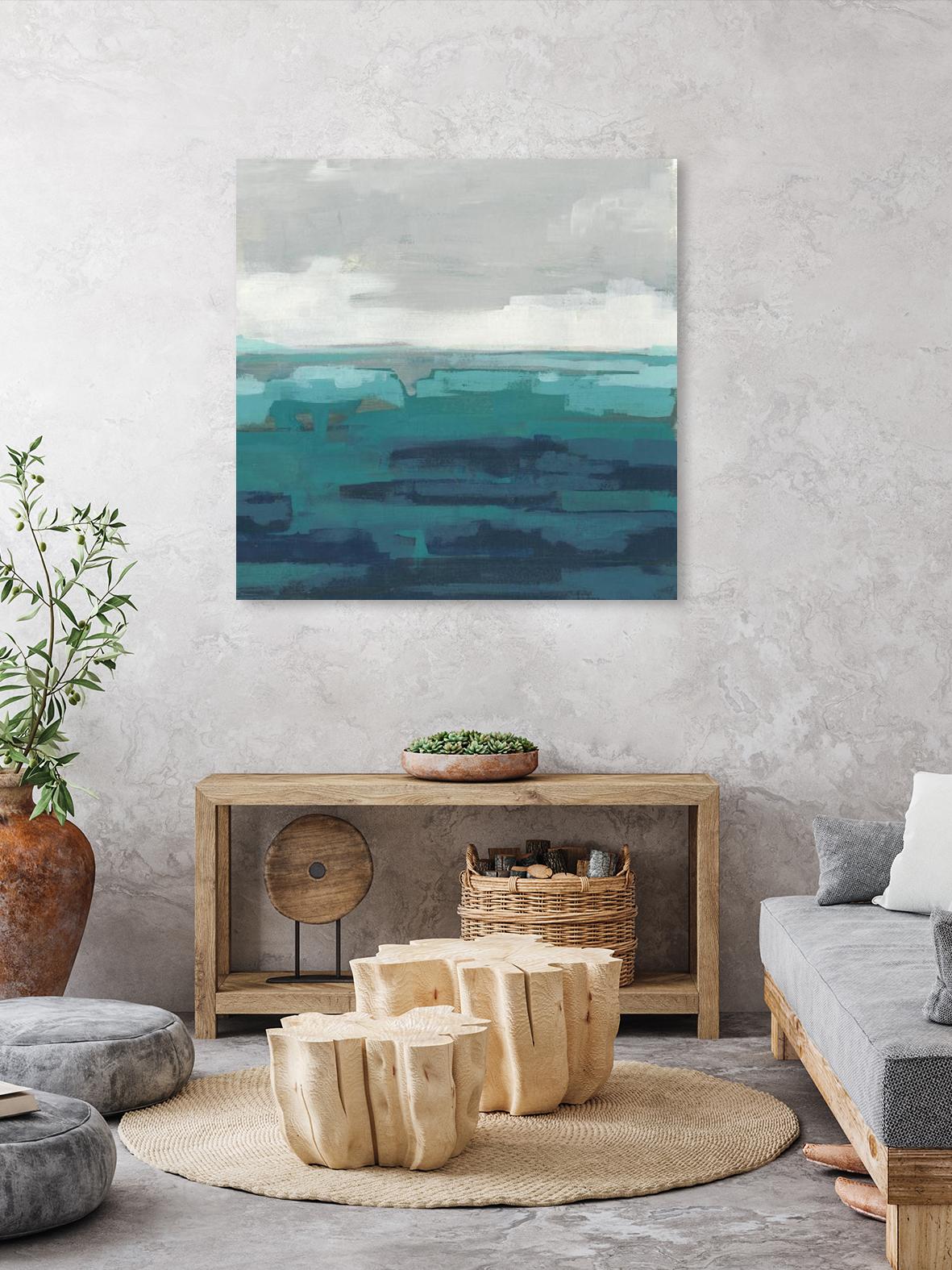 Sea Foam Vista II by June Erica Vess on GIANT ART - green sea scene