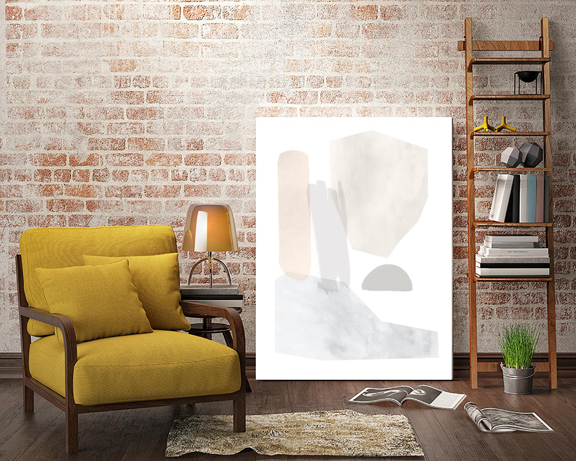 Sweet Simplicity I by Victoria Borges on GIANT ART - neutral abstract