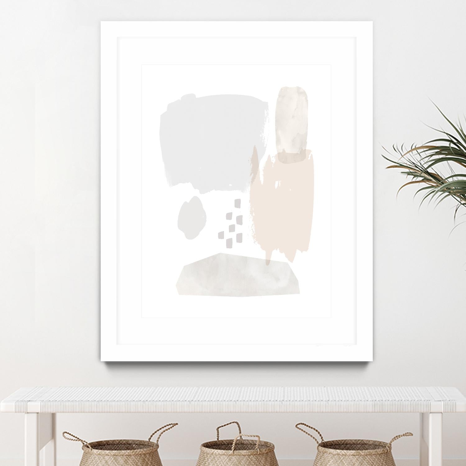 Sweet Simplicity II by Victoria Borges on GIANT ART - neutral abstract