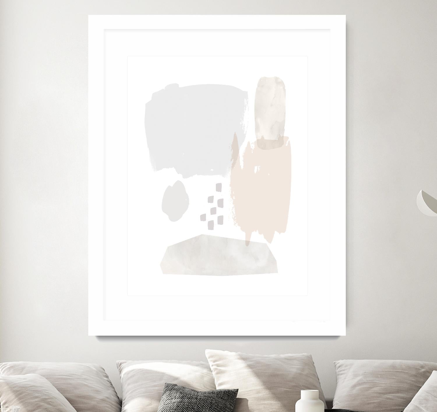 Sweet Simplicity II by Victoria Borges on GIANT ART - neutral abstract
