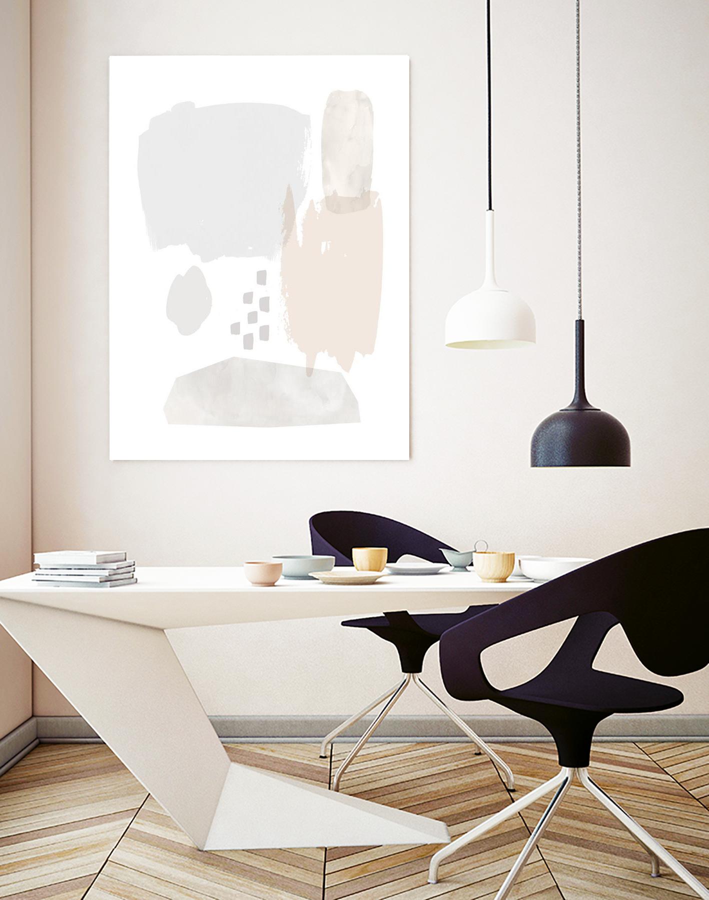 Sweet Simplicity II by Victoria Borges on GIANT ART - neutral abstract