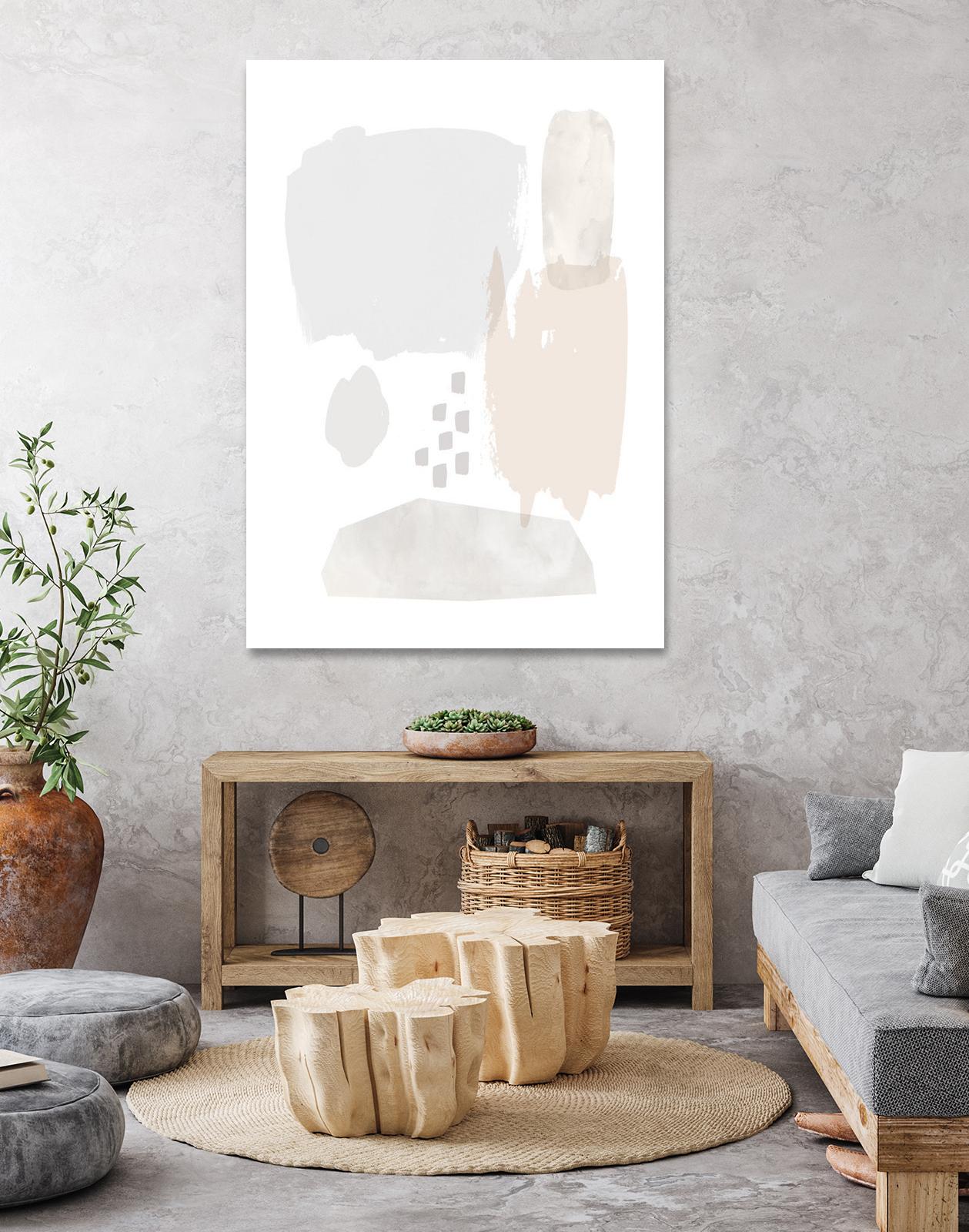 Sweet Simplicity II by Victoria Borges on GIANT ART - neutral abstract