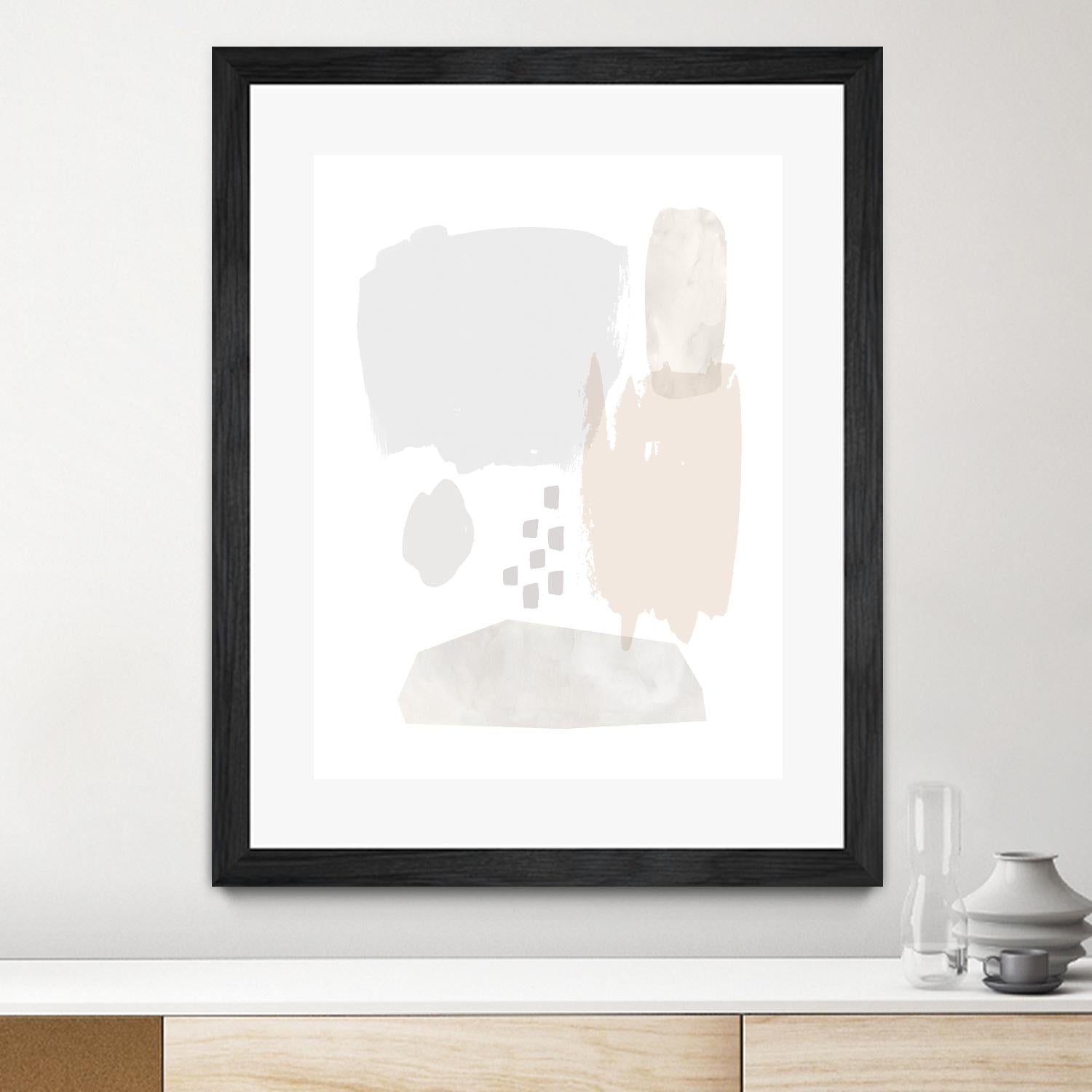 Sweet Simplicity II by Victoria Borges on GIANT ART - neutral abstract