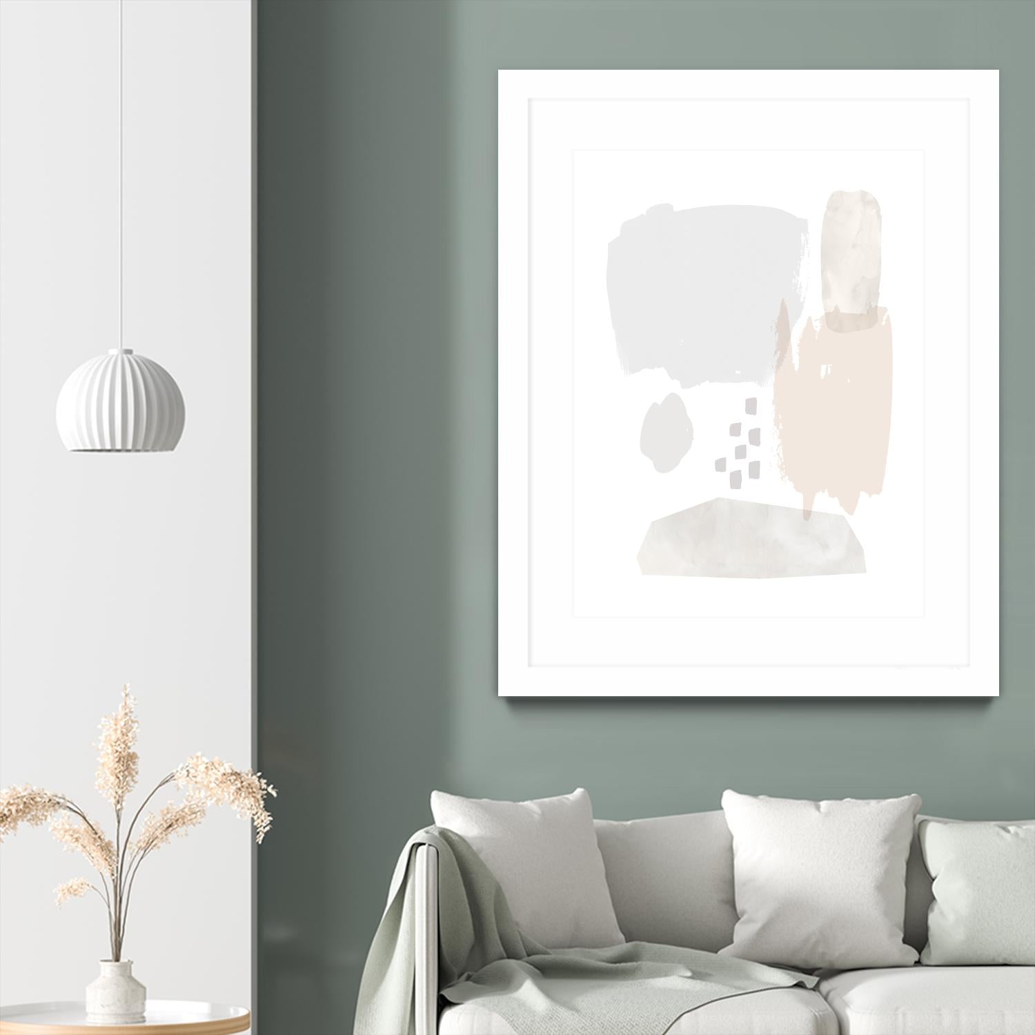 Sweet Simplicity II by Victoria Borges on GIANT ART - neutral abstract