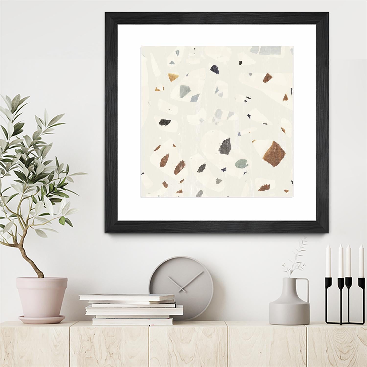Abstract Terazzo II by Victoria Borges on GIANT ART - neutral abstract