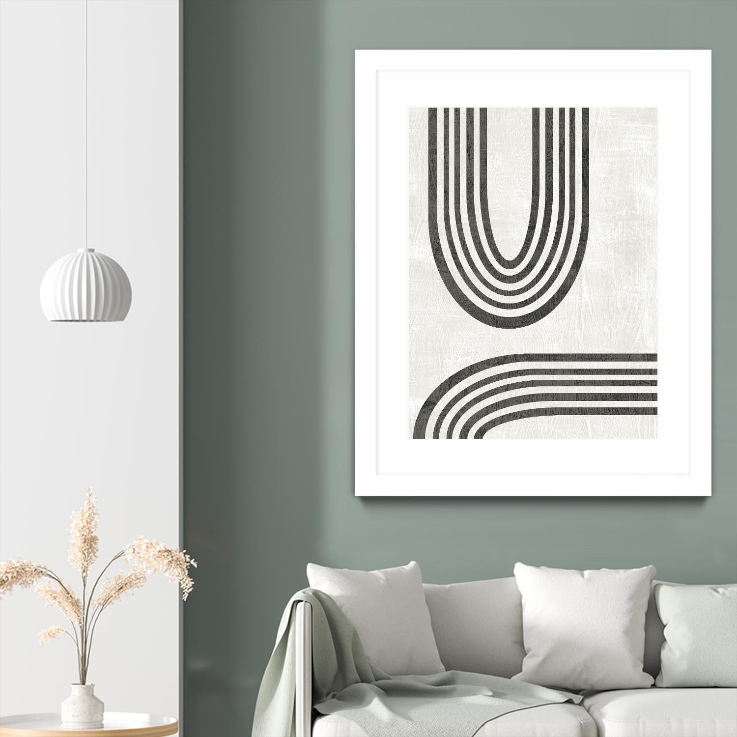 Modern Arc II by June Erica Vess on GIANT ART - neutral abstract