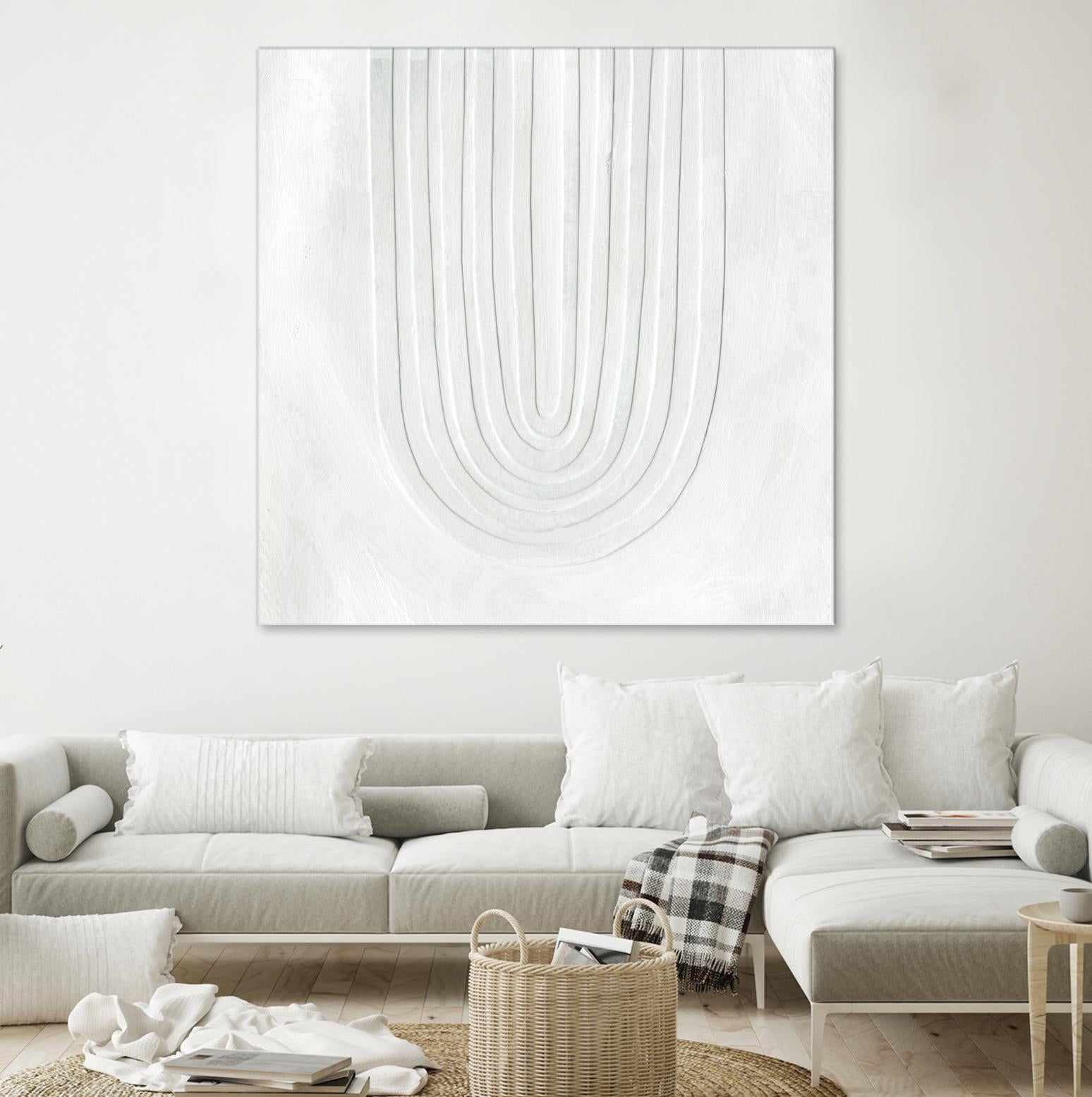 Arcobaleno Bianco IV by Emma Scarvey on GIANT ART - neutral abstract