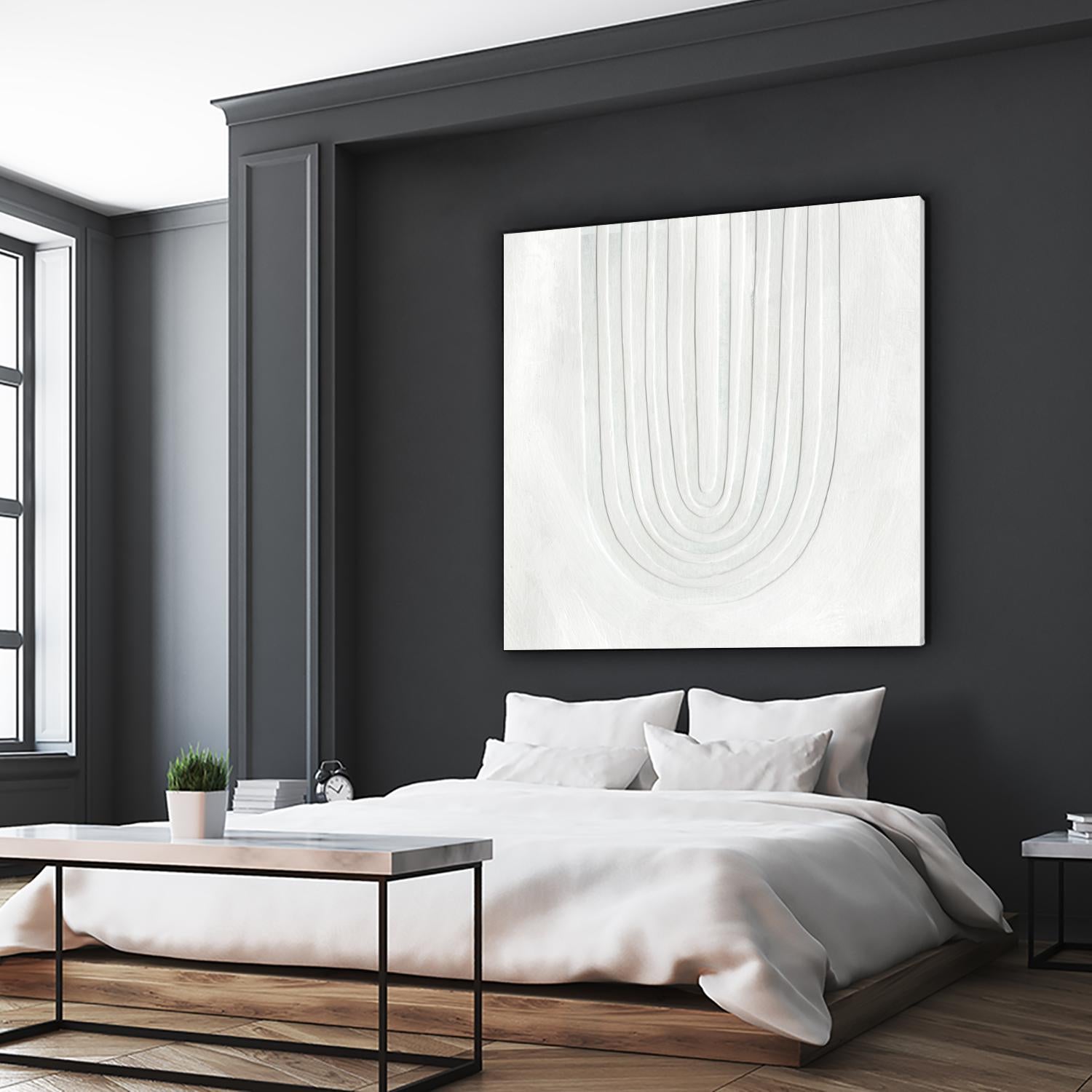Arcobaleno Bianco IV by Emma Scarvey on GIANT ART - neutral abstract