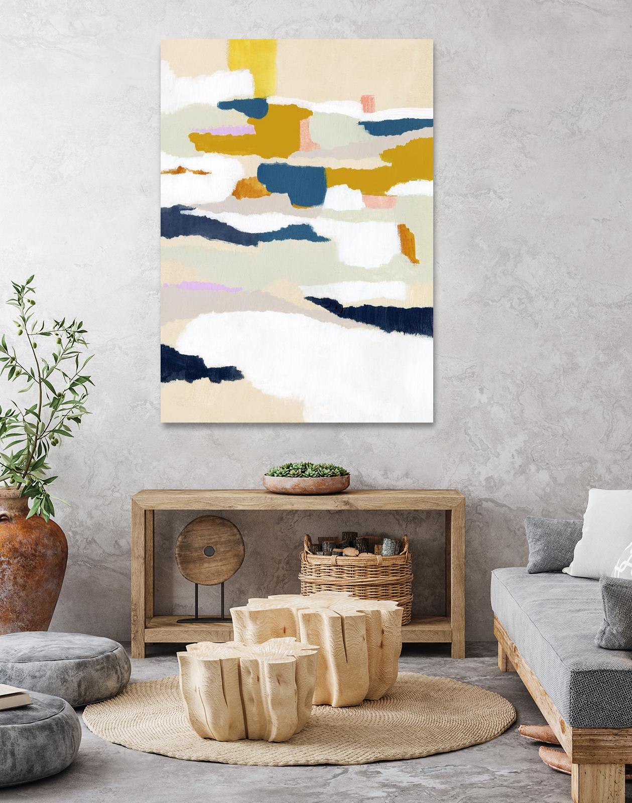Woven Together II by Victoria Borges on GIANT ART - pastels abstract