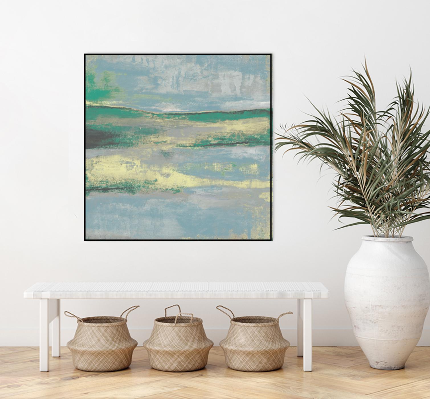 Cool Horizon II by Jennifer Goldberger on GIANT ART - green sea scene