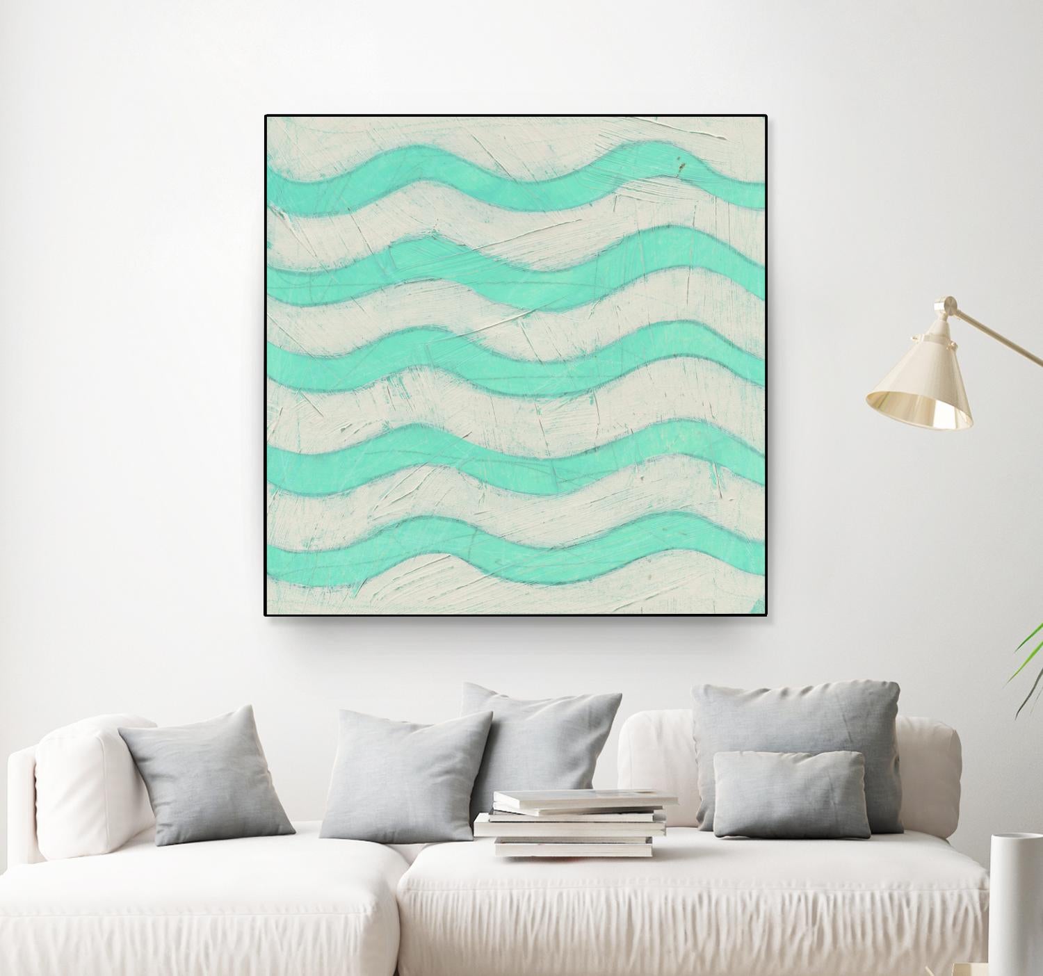 Spectrum Hieroglyph III by June Erica Vess on GIANT ART - green abstract