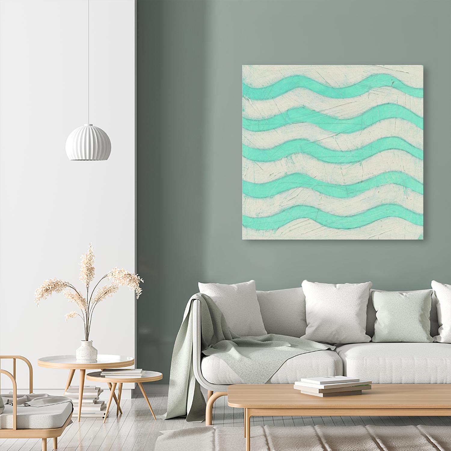 Spectrum Hieroglyph III by June Erica Vess on GIANT ART - green abstract