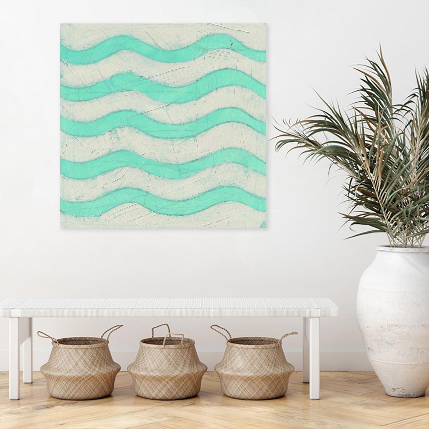 Spectrum Hieroglyph III by June Erica Vess on GIANT ART - green abstract