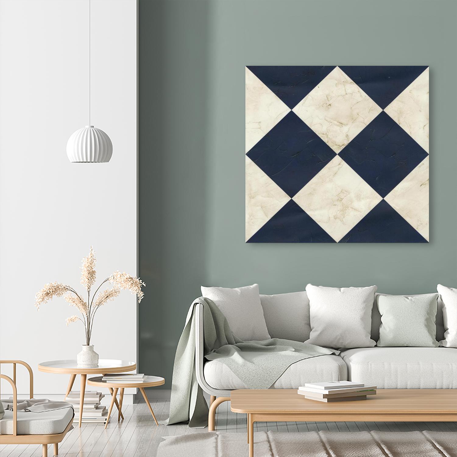 Seaside Signals I by June Erica Vess on GIANT ART - blue abstract
