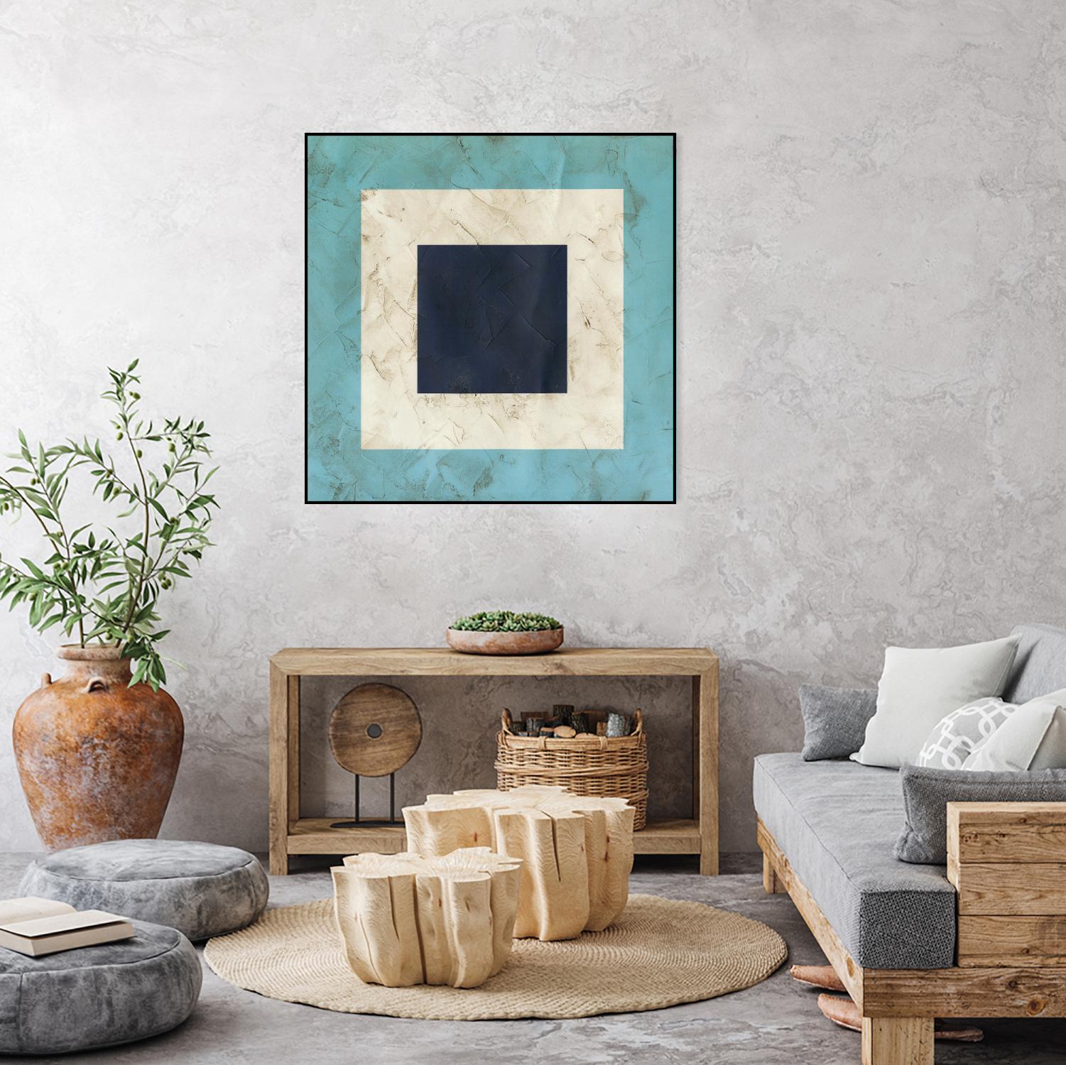 Seaside Signals II by June Erica Vess on GIANT ART - blue abstract