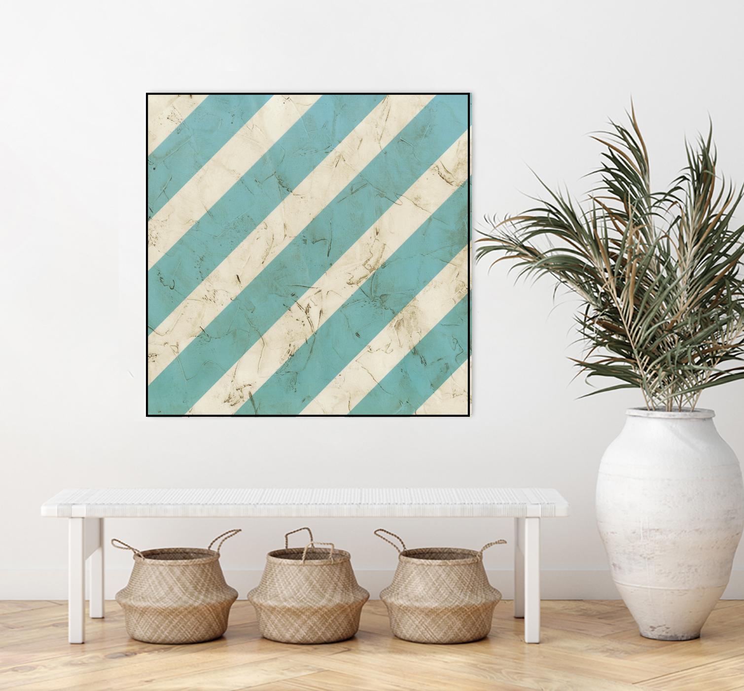 Seaside Signals V by June Erica Vess on GIANT ART - blue abstract