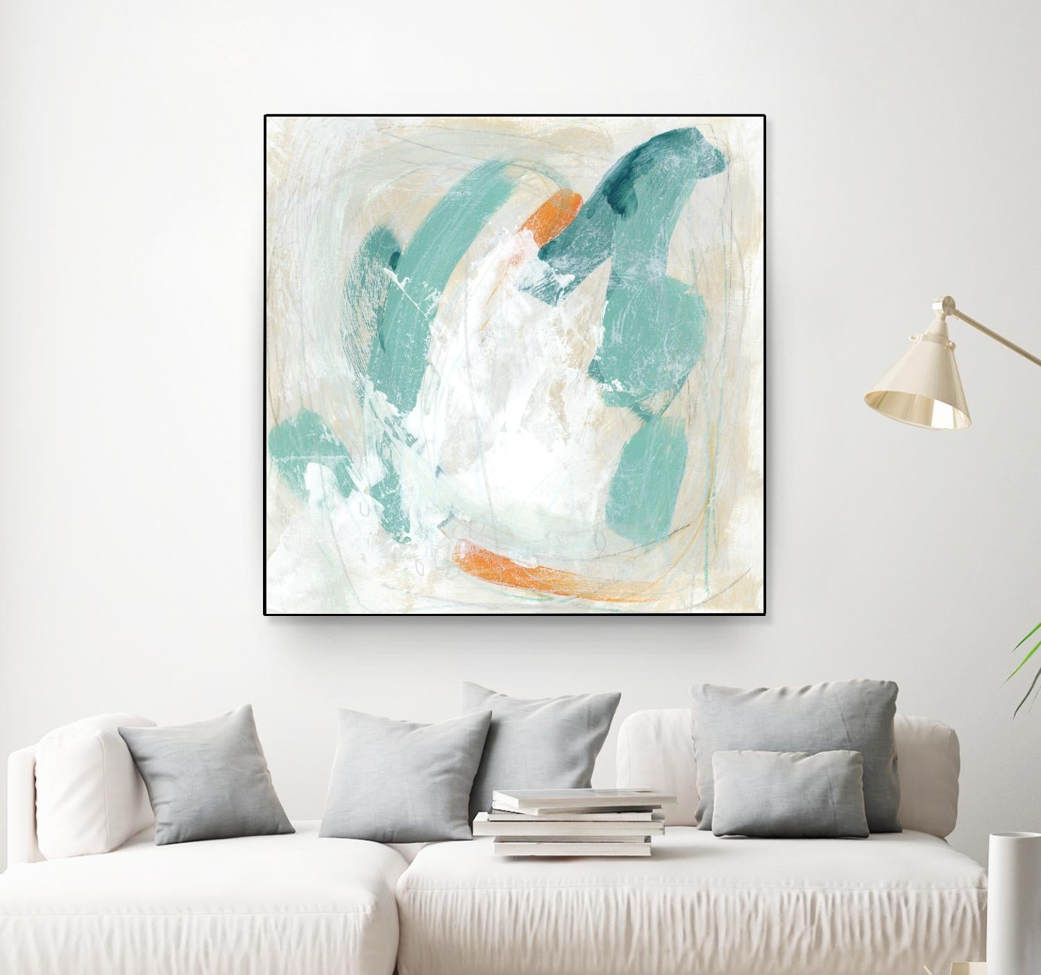 Tidal Current IV by June Erica Vess on GIANT ART - green abstract