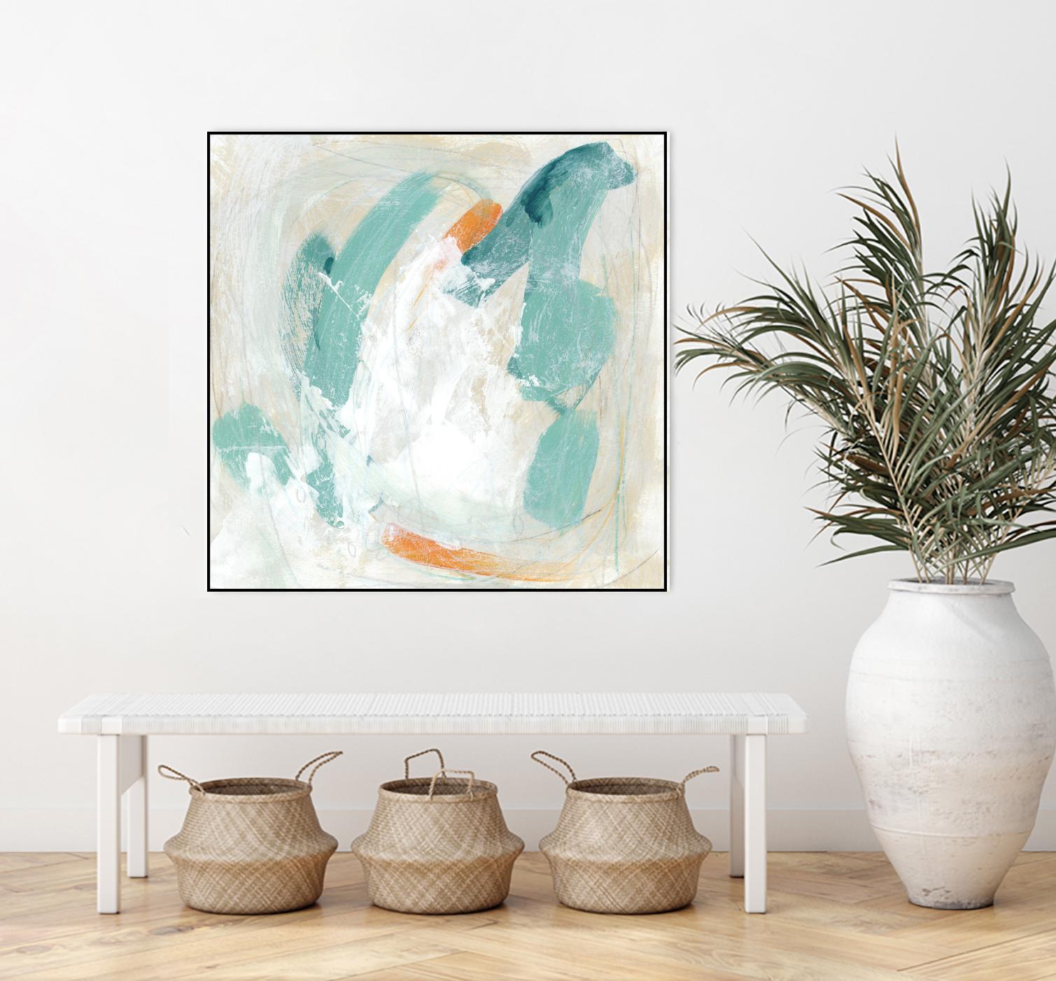 Tidal Current IV by June Erica Vess on GIANT ART - green abstract