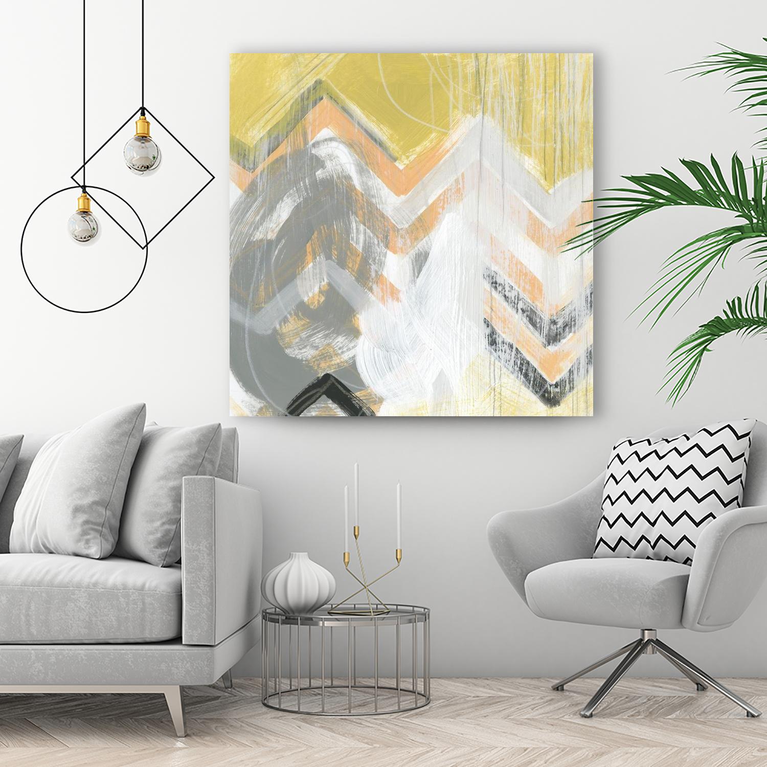 Side Swipe II by June Erica Vess on GIANT ART - yellow abstract