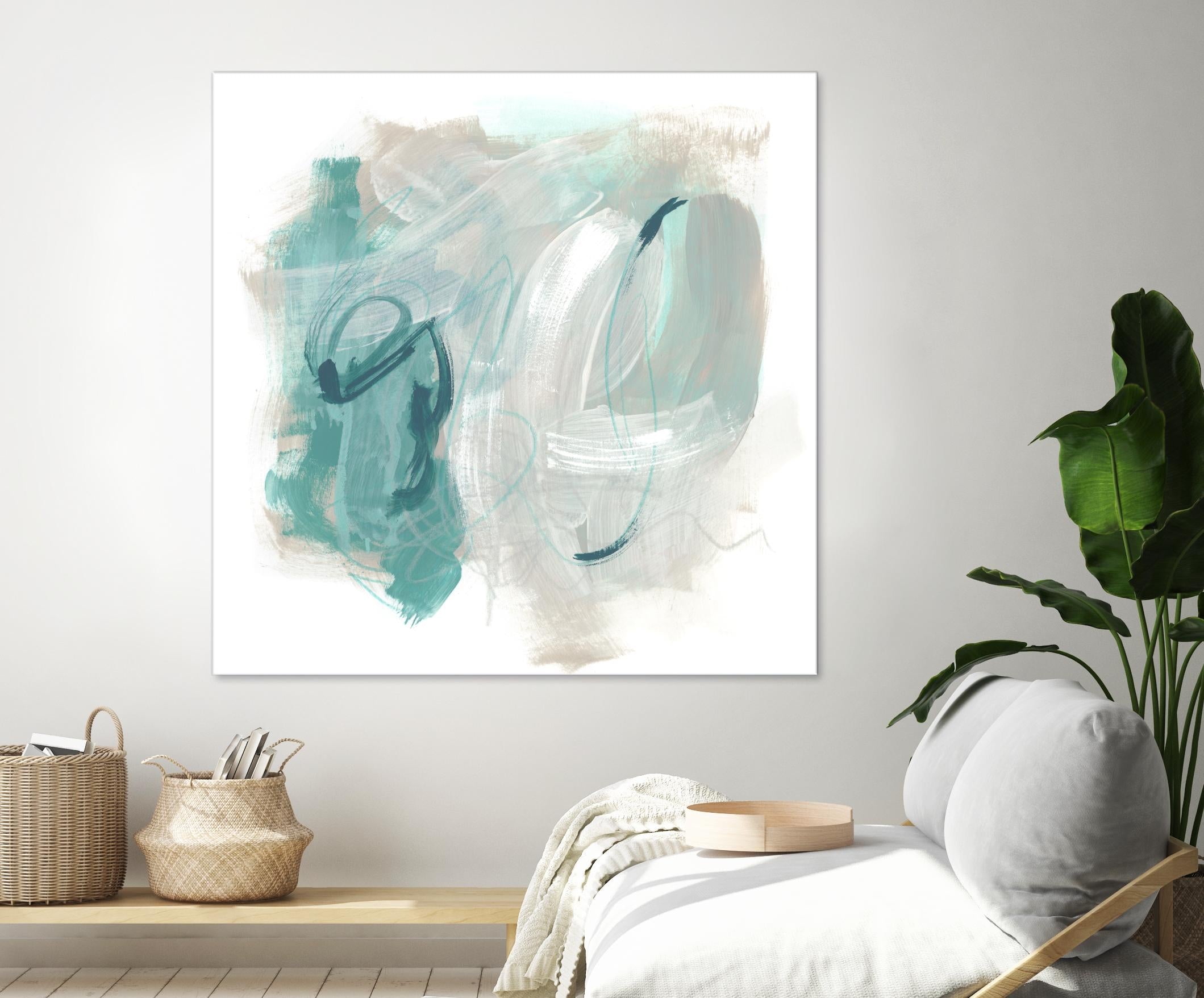 Coastal Fog IV by June Erica Vess on GIANT ART - green abstract