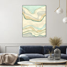 Ocean Cascade I by Vanna Lam on GIANT ART - green abstract