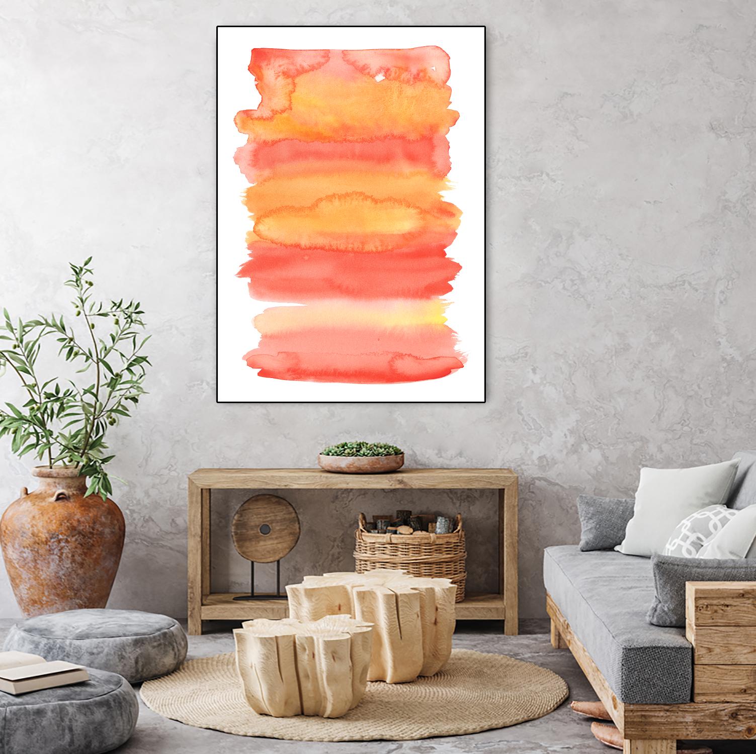 Tangerine II by Naomi McCavitt on GIANT ART - orange abstract