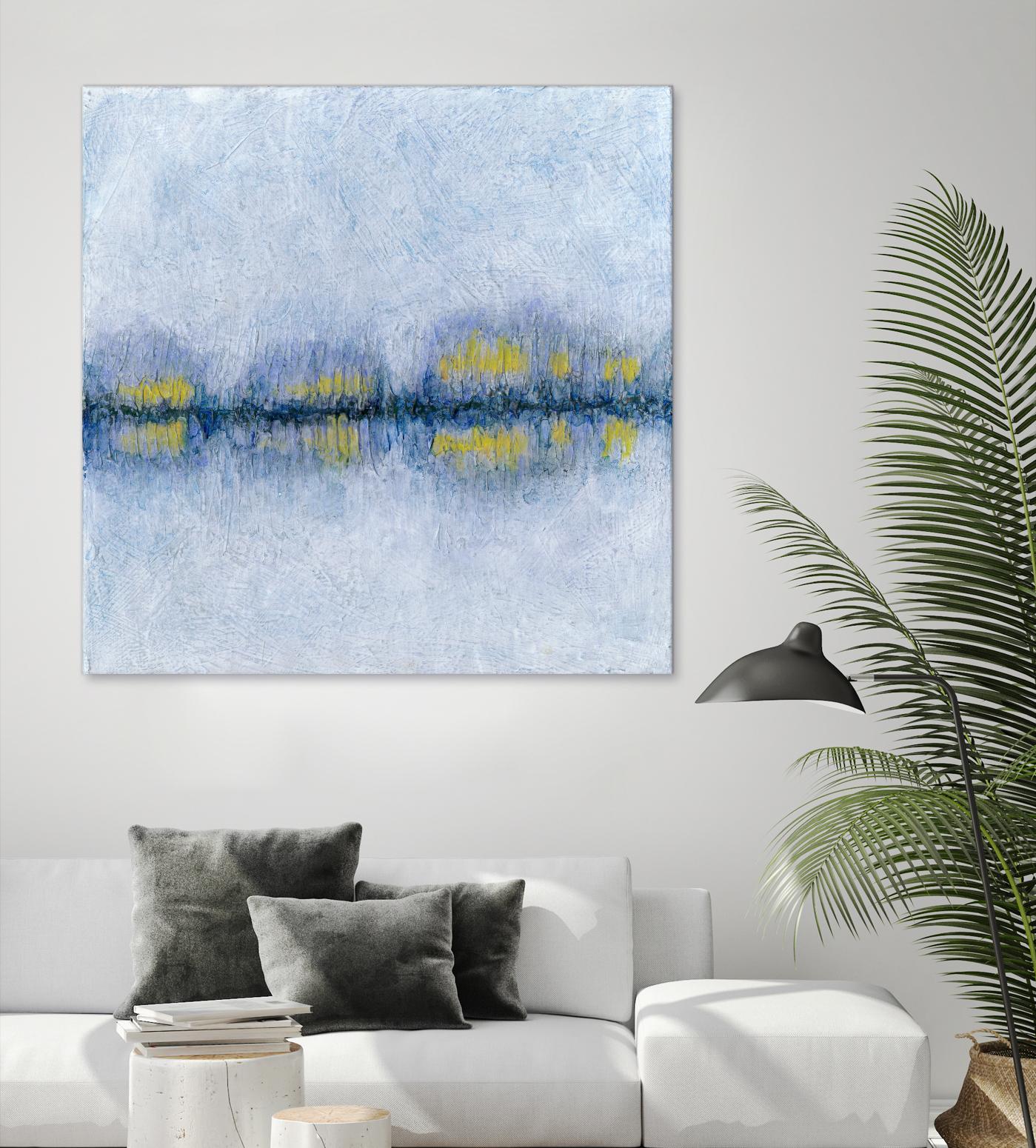 Across the Way II by Ren�e W. Stramel on GIANT ART - blue abstract