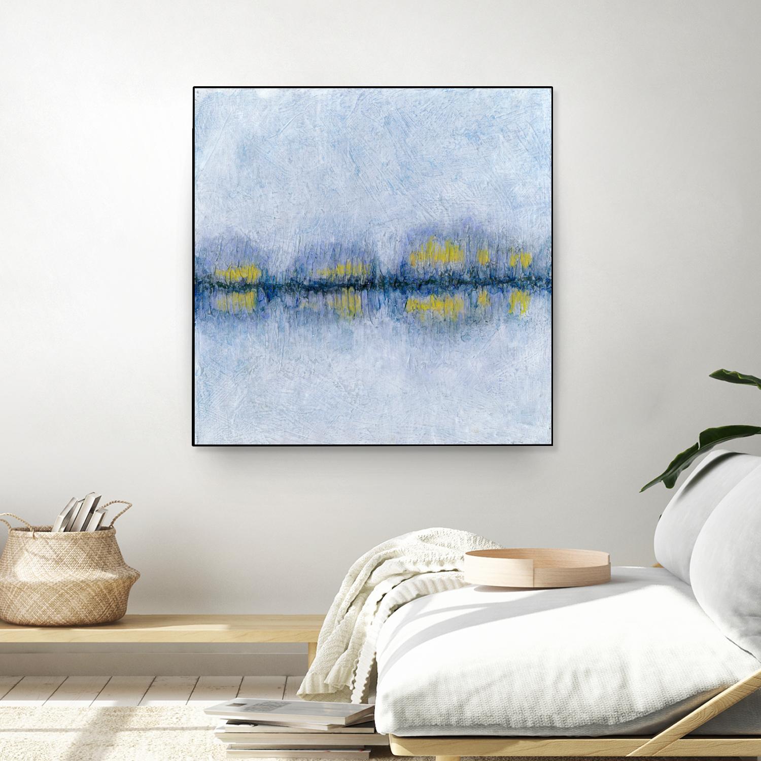 Across the Way II by Ren�e W. Stramel on GIANT ART - blue abstract