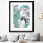 Descending Orbs II by Jennifer Goldberger on GIANT ART - blue abstract