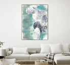 Descending Orbs II by Jennifer Goldberger on GIANT ART - blue abstract