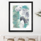 Descending Orbs II by Jennifer Goldberger on GIANT ART - blue abstract