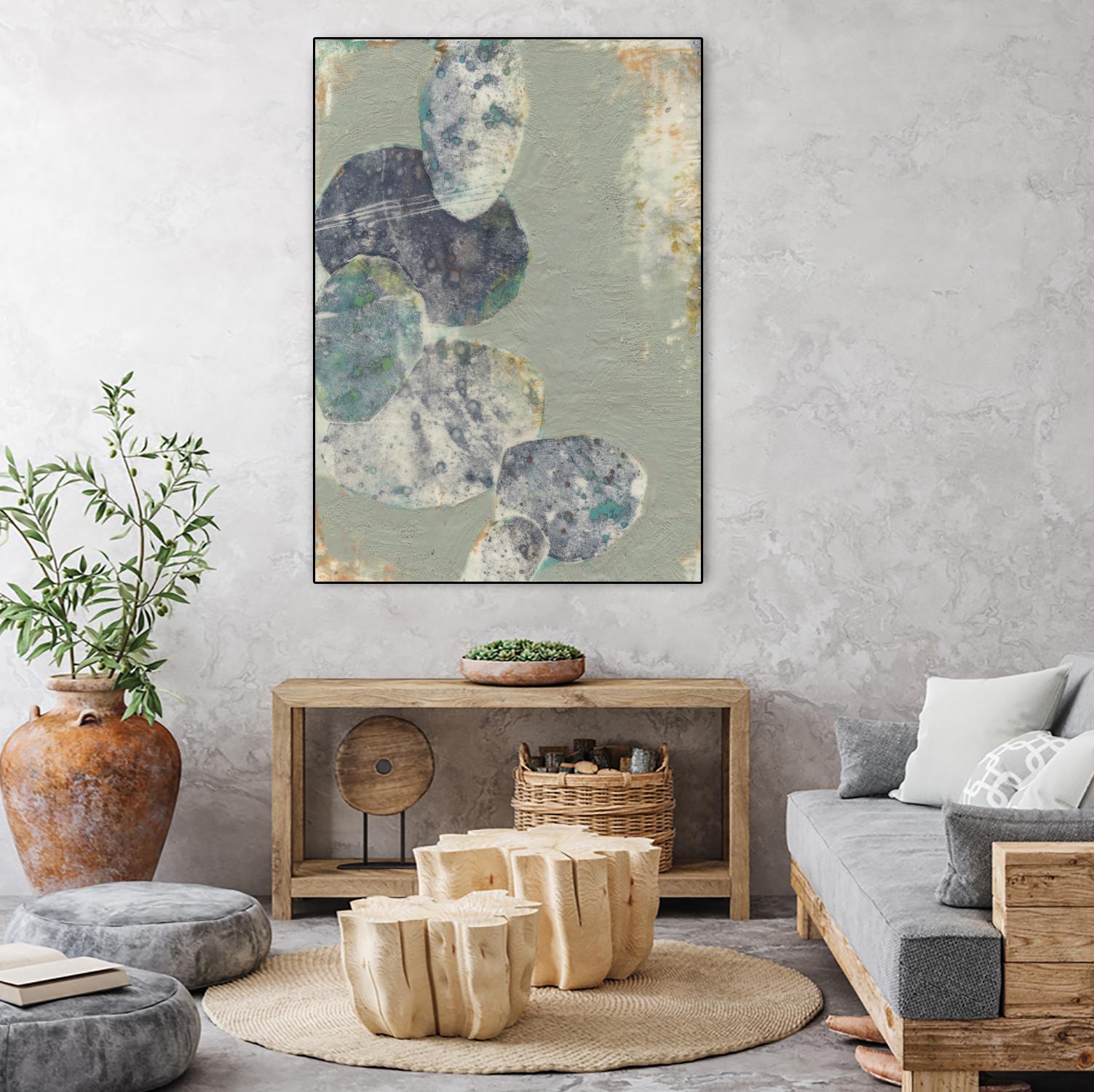 Rock Formations II by Jennifer Goldberger on GIANT ART - green abstract