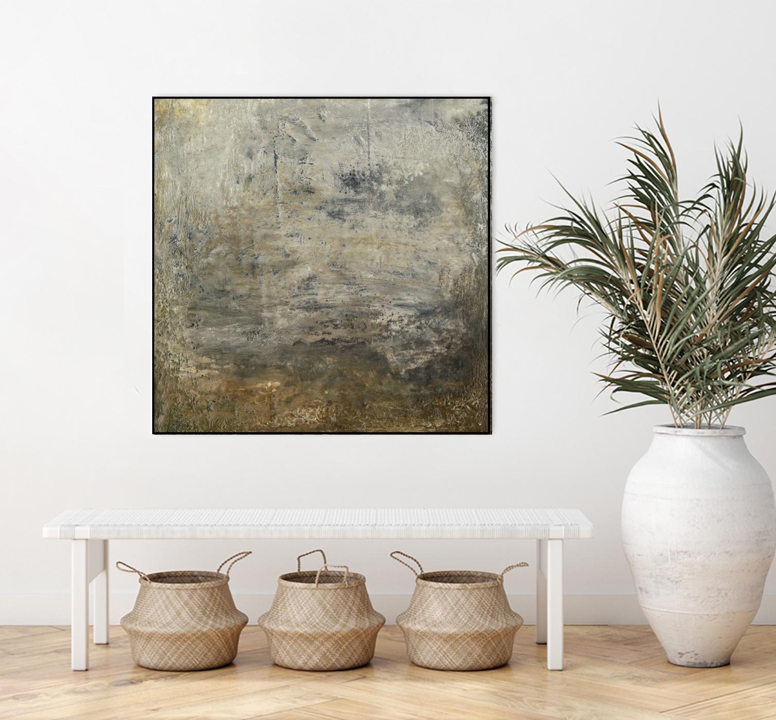 Quiet Marsh I by Sharon Gordon on GIANT ART - brown abstract